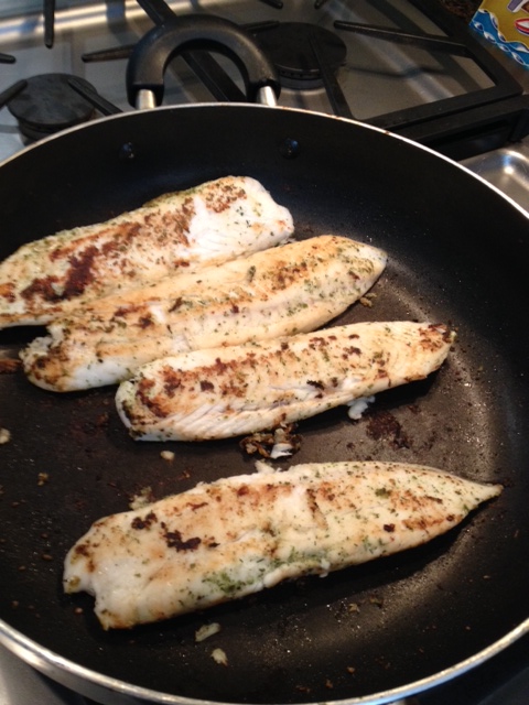 Use some spray-on canola oil to cook your tilapia
